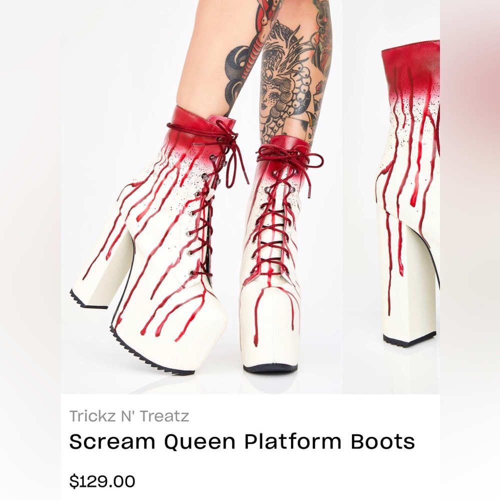 Scream Queen Platform Boots